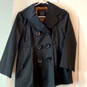 Express black short pea coat